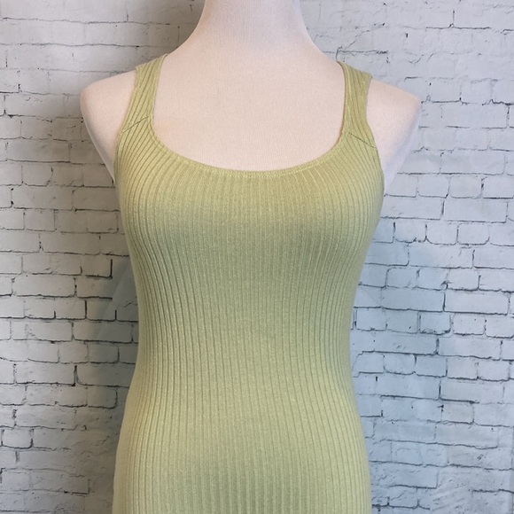 Reformation Bliss Ribbed Midi Dress Limon Sz XS Elevated Basic Vacation Sexy - Picture 5 of 16